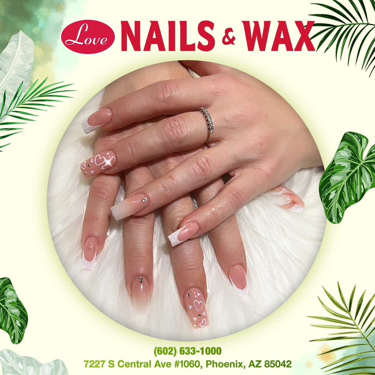 #lovenailsandwax #lovenailsandwaxphoenix #nailsalonnearme #nailnearme #naildesigns #nailsinspiration #prettynails #nails #manicure #naildesign #coffinnails #nailsoftheweek #nails2inspire #nailswag