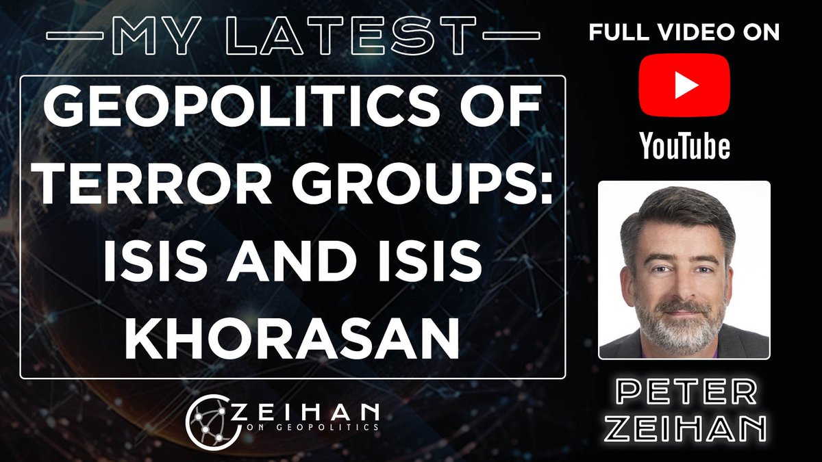 With the recent attack on Moscow, I received some requests to do a breakdown on the geopolitics of ISIS. First things first, there are two largely unaffiliated groups at play here – ISIS-Khorasan and the more widely known, ISIS. Full Newsletter: mailchi.mp/zeihan/geopoli…