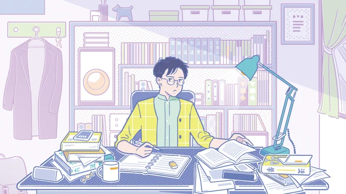[Works]帝京大学の新CMにて、「法学部」のイラストを担当しました!10名以上のイラストレーターが様々な「風景」を担当しており、Kan Sanoさんの楽曲が前向きな気持ちにしてくれますぜひご覧ください!帝京大学 #キャンパスforライフ 