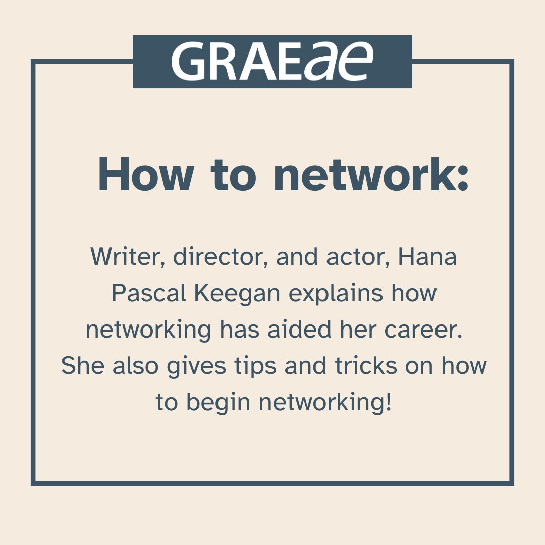 Be sure to check out our new How-to videos on our website. In “How to network” theatre maker, Hana Pascal Keegan explains how networking has aided her career and shares tips on how to begin networking. Watch it here: graeae.org/resource/how-t…