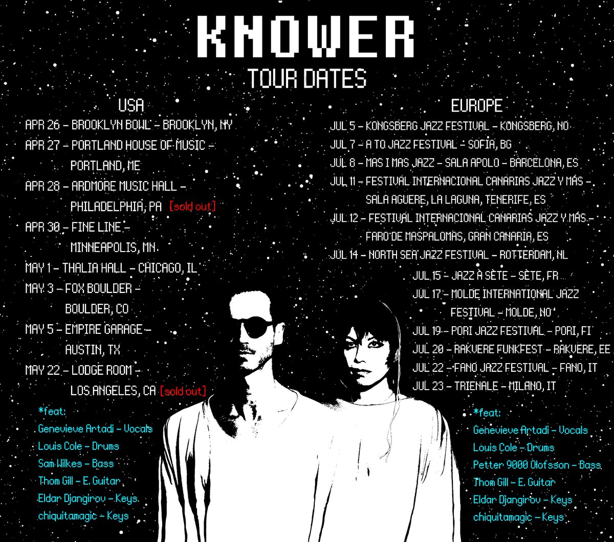 MORE SHOWS. WILL BE VERY GOOD. tickets: linktr.ee/knower