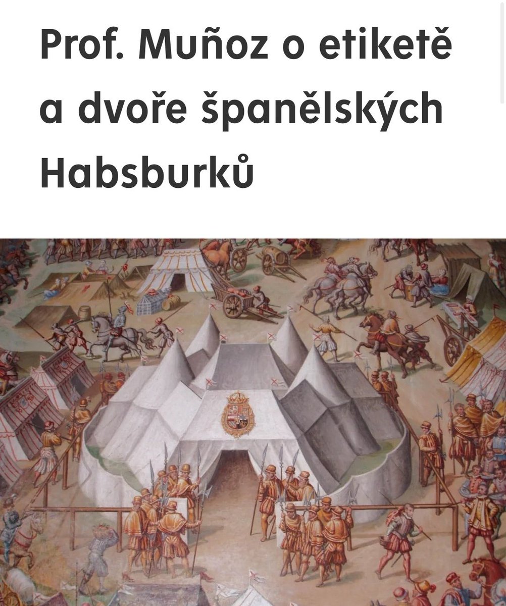 Přednáška prof. José E. H. Muñoze 🇪🇸 na téma Dvůr a etiketa habsburské španělské monarchie (16.-17. st.), srdečně zveme!

👉 23. 4., 14:00 v Historickém ústavu AV ČR v Praze 
👉 Také via Zoom (link přes varakova@hiu.cas.cz)
💻 ff.upce.cz/prof-munoz-o-e…
