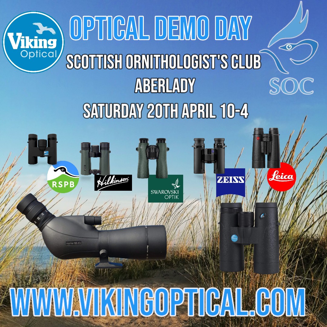 Join us at our Optical Demo day on Saturday 20th April at the SOC in Aberlady. Trish will be on hand to offer expert advice on their full array of binoculars and telescopes.
