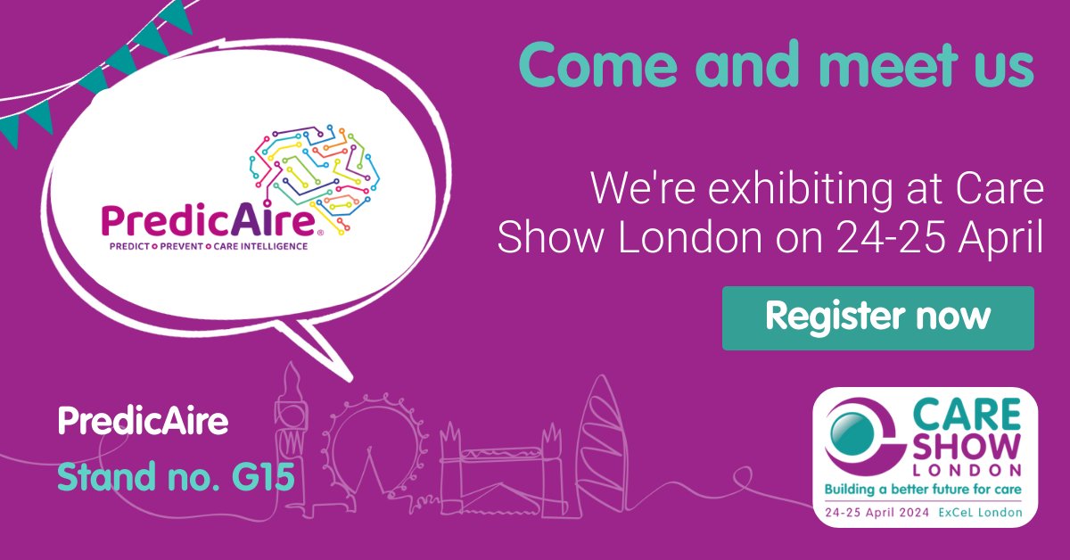 Join us at @CareShow @ExCeLLondon on 24-25 April. We'll be showcasing our innovations in care management systems at stand G15.  Find out about the event and get your free tickets here: careshowlondon.co.uk