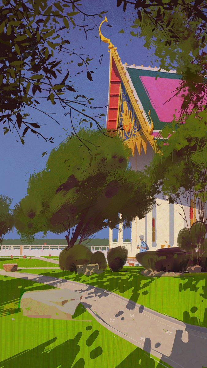 chiragcthakar's tweet image. day 07 #Pleinairpril @warriorpainters #pleinairpril2024 Wat Chalong temple Phuket, Thailand