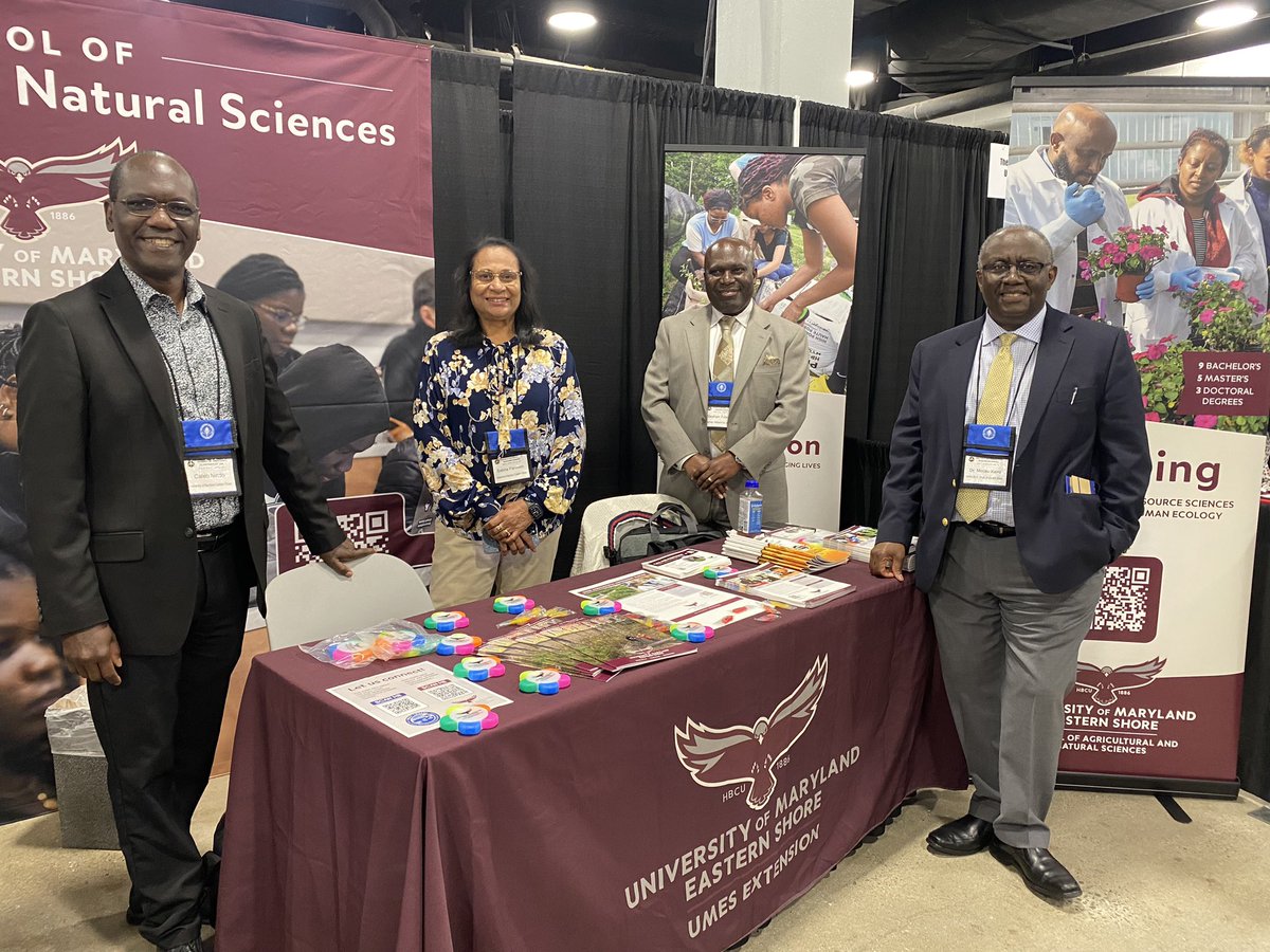 The experts are in! Stop by the #UMES booth in the #ARDresearchconference Exhibit Hall today to learn about our programs. @UMESNews