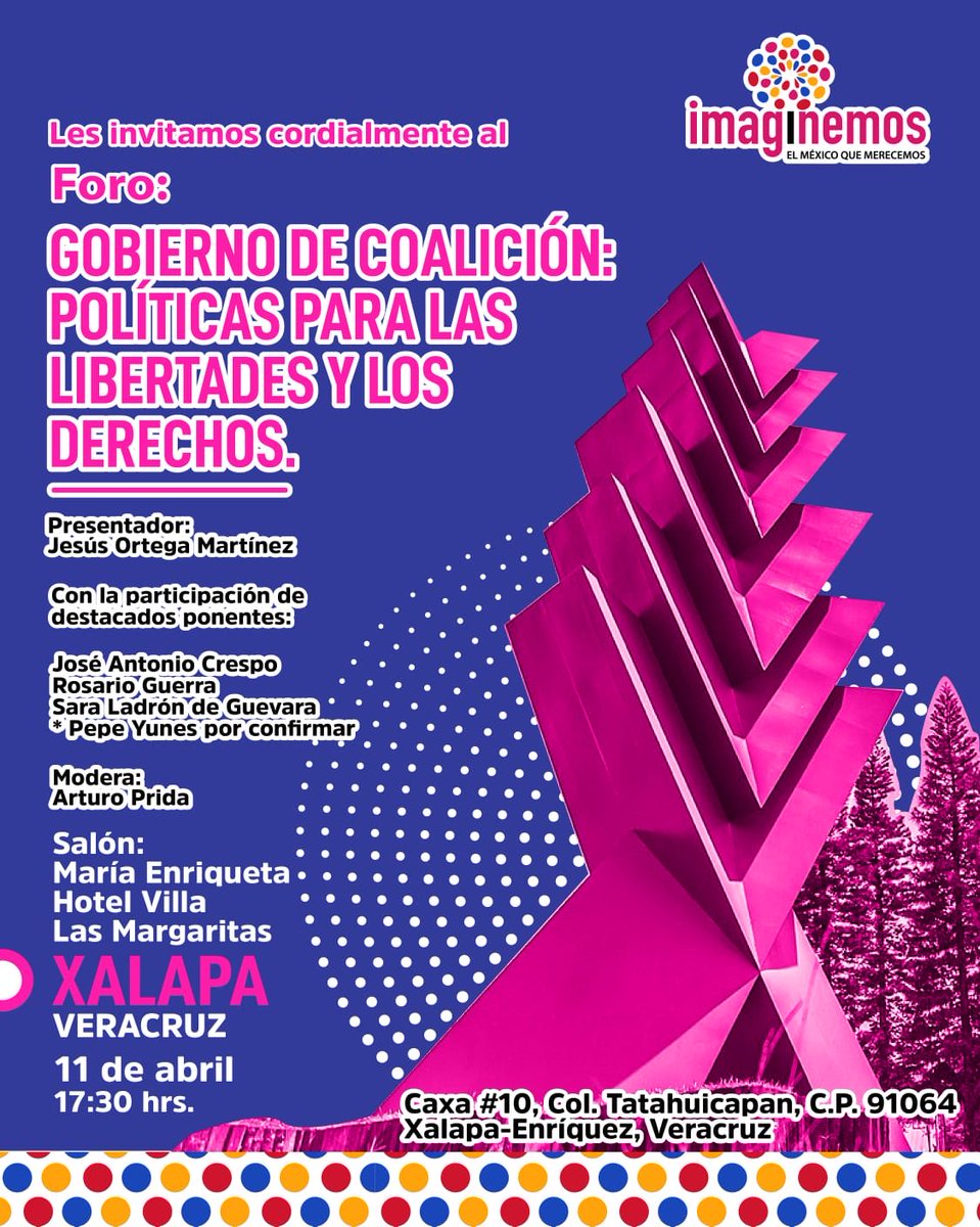 Para que podamos ejercer nuestros derechos y libertades necesitamos un gobierno diferente. ¡Necesitamos de un gobierno de coalición! ¡Asiste y participa!