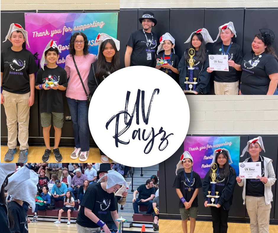 This Saturday, our Vale UV-Rayz competed in the @NISD Robotics Championship. Their hard work throughout the season paid off because the UV Rayz brought back a first place trophy in Robot Design. Congratulations on a GREAT season UV Rayz! We may be TINY, but we sure are MIGHTY!