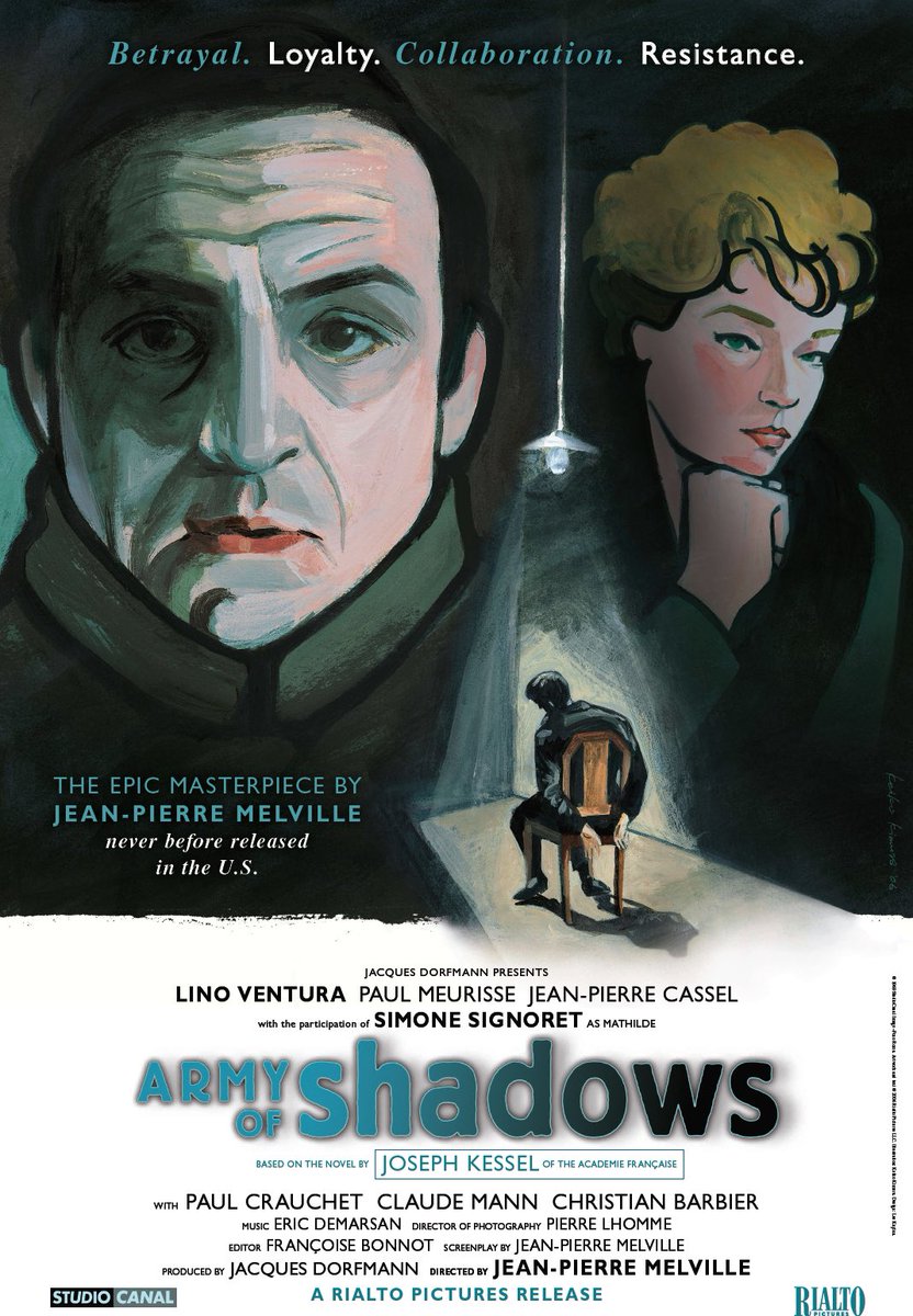 RyanApelskog's tweet photo. @josh_ethier @am_cinematheque @Chris_LeMaire Just discovered the films of Jean-Pierre Melville, thanks to an @am_cinematheque screening of Army of Shadows, and I’m completely in love with them. These are my favorites so far (I still have Le Cercle Rouge left to watch) https://t.co/A8lxeDj9or
