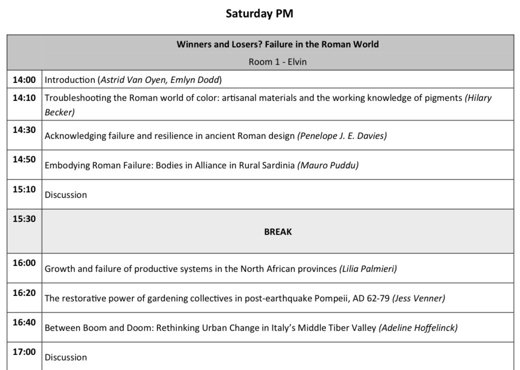 Monster week ahead with selection committees, workshop, & organising various aspects of #RAC/TRAC - including co-convening TWO sessions with @stephenjohnkay @bernard_prof @mm_andrews & Astrid Van Oyen! 👉 #Urban #Archaeology in Central #Italy 👉 Failure in the #Roman World