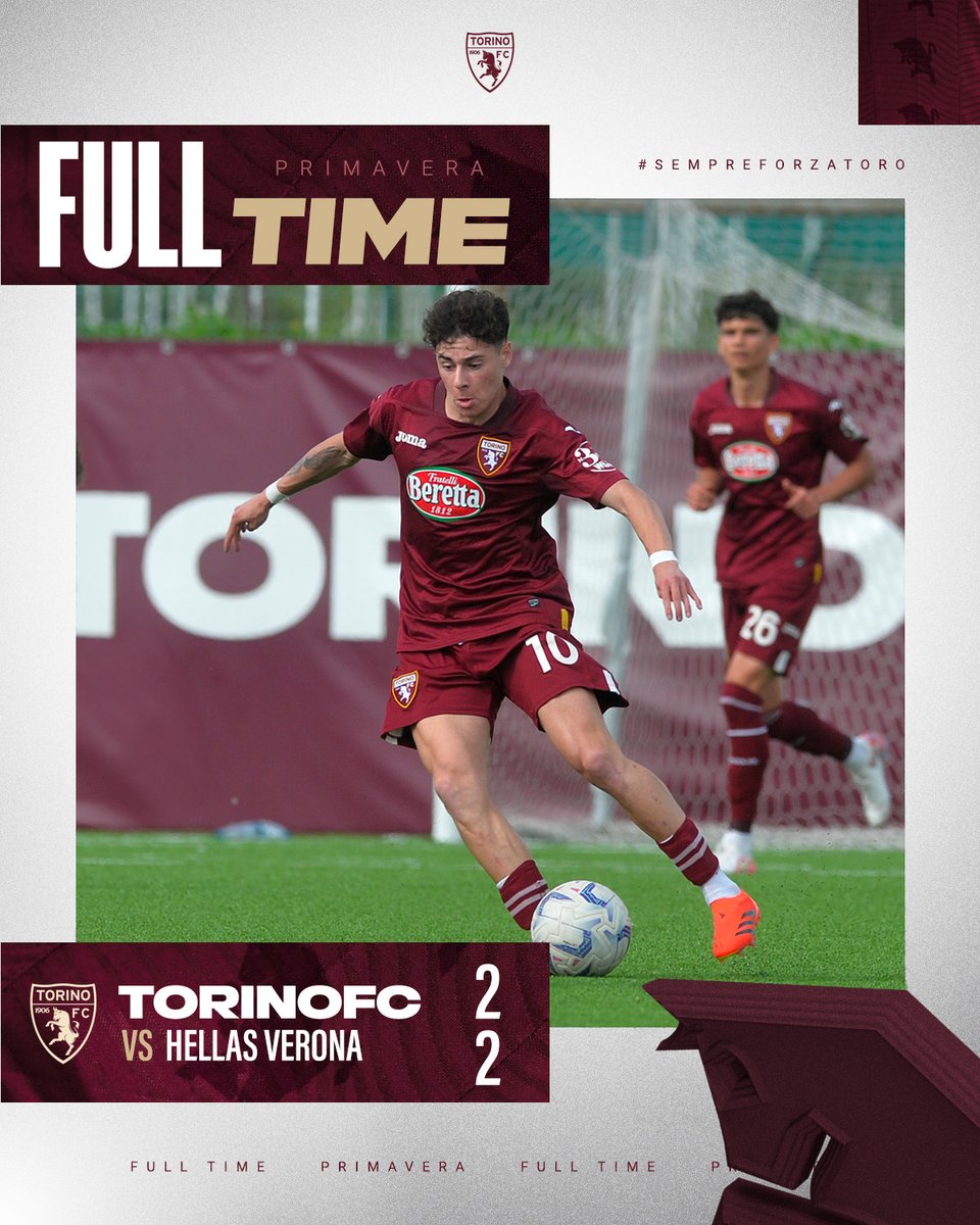 Fine partita ⏱️

#SFT | #Primavera1TIM | #TorinoVerona