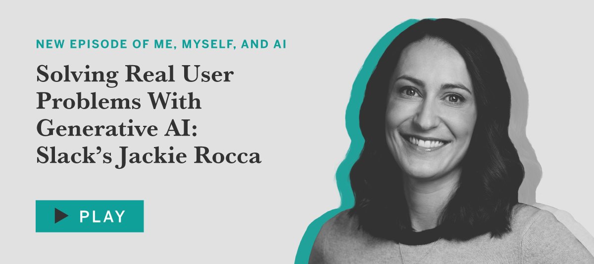 'I can’t imagine my life without some of the Slack AI features.' Neither can we! 😅 Don't miss out on the power of Slack AI, and catch the latest episode of Me, Myself, and AI from @mitsmr with VP of Product Jackie Rocca. 🎧 sloanreview.mit.edu/audio/solving-…