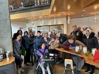 Shriver Scholars had a great time at Compass Coffee last week...
<a href="/APS_Shriver/">Eunice Kennedy Shriver Program</a>