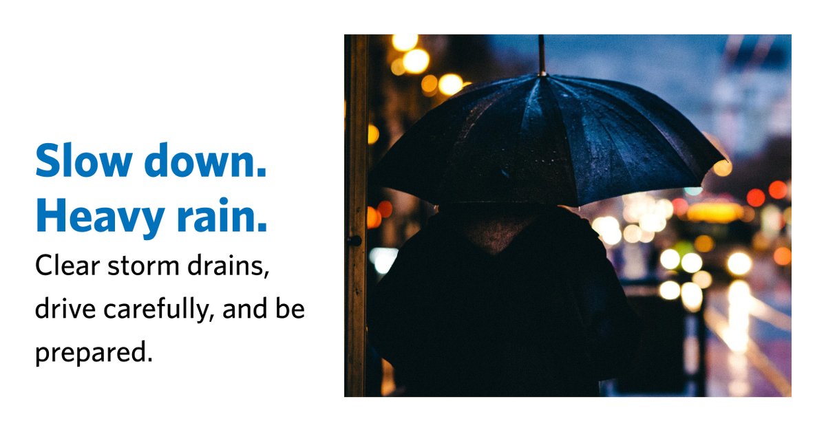 Rainy weather alert! Slow down and stay safe on the roads, #WestVan! Visibility is reduced, and roads can be slippery. Ease up on the gas pedal and keep a safe distance. More on storm preparedness: westvancouver.ca/heavyrain #westvancouver