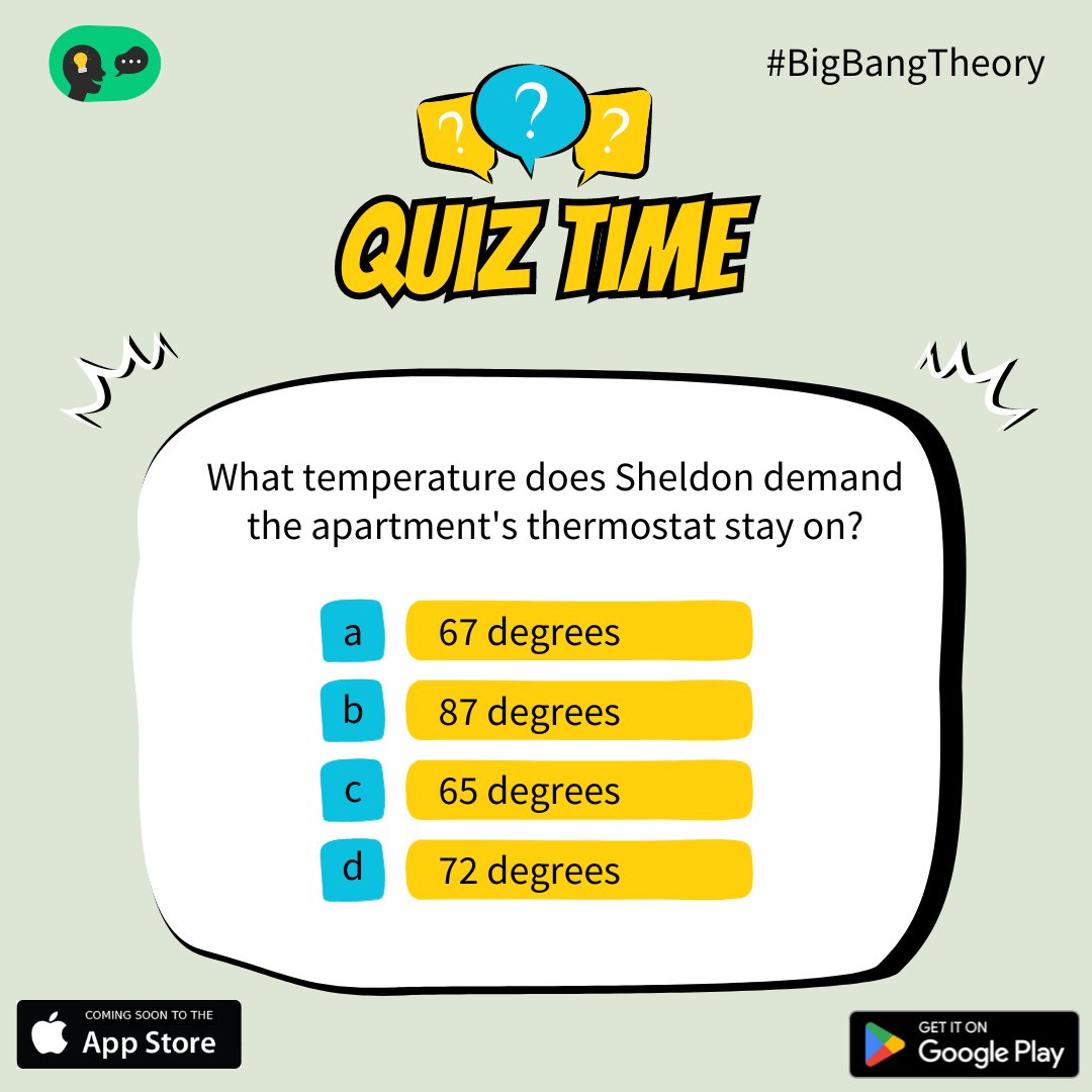 🌟Exciting news, The Big Bang Theory Will Soon be available on Fuzzy Trivia – join us for a journey into geeky hilarity! 🚀 #BigBangTheory #FuzzyTrivia