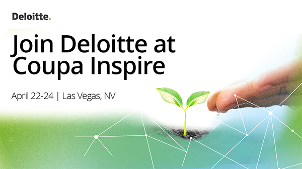 DavidLangenmayr's tweet photo. Celebrate #EarthMonth with Deloitte at the Deloitte lounge at #CoupaInspire this year. Come by for a chance to relax, recharge, and pick up a personalized sustainable souvenir. https://t.co/Bz7Hk4XFKT https://t.co/8tk9nuIeKy
