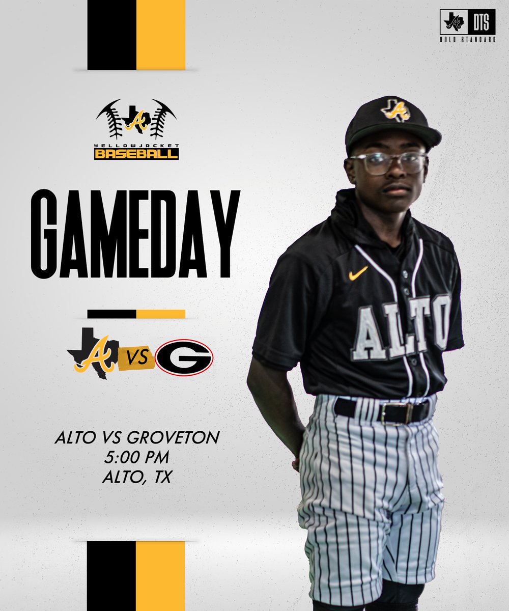 ⚾️GAMEDAY⚾️ 🆚Groveton 📍Jacket Field | Alto, TX ⌚️5:00 pm #DTS