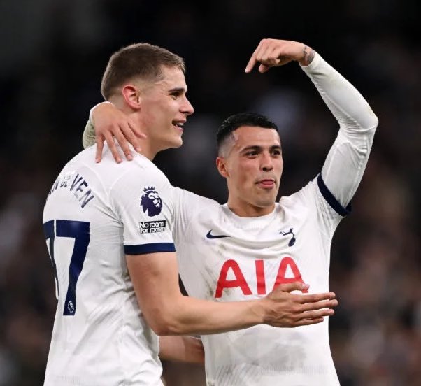 Updated Micky Van de Ven stats this season - an indicator of how important he is to this Spurs side. When he has played a full match: P19 W13 D5 L1 (2.32 ppg) When he hasn’t: P12 W5 D1 L6 (1.33ppg)