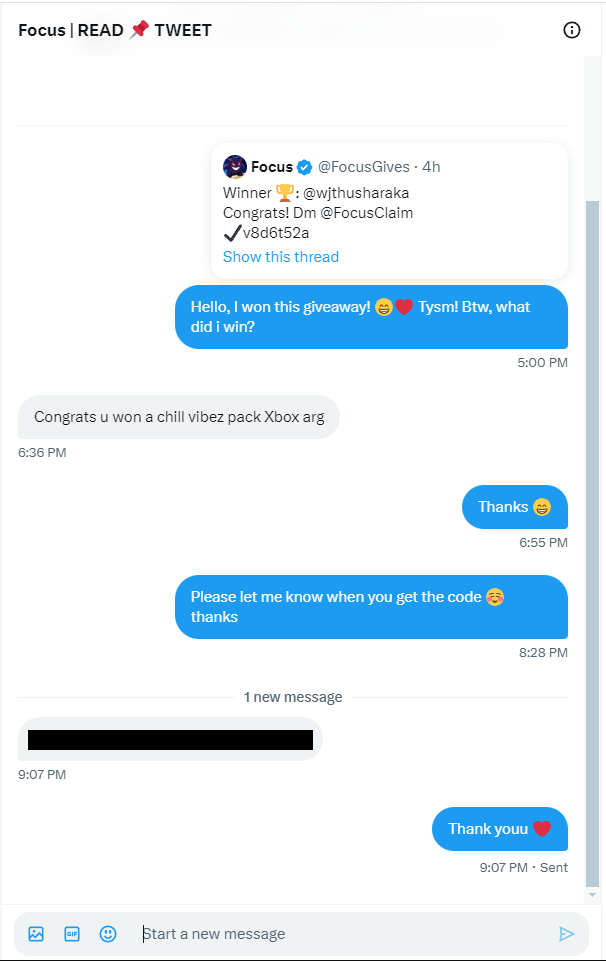 wjthusharaka's tweet image. Thank you @FocusGives for the chill vibez code I won from your giveaway! ❤️☺️ #Focusfnlegit