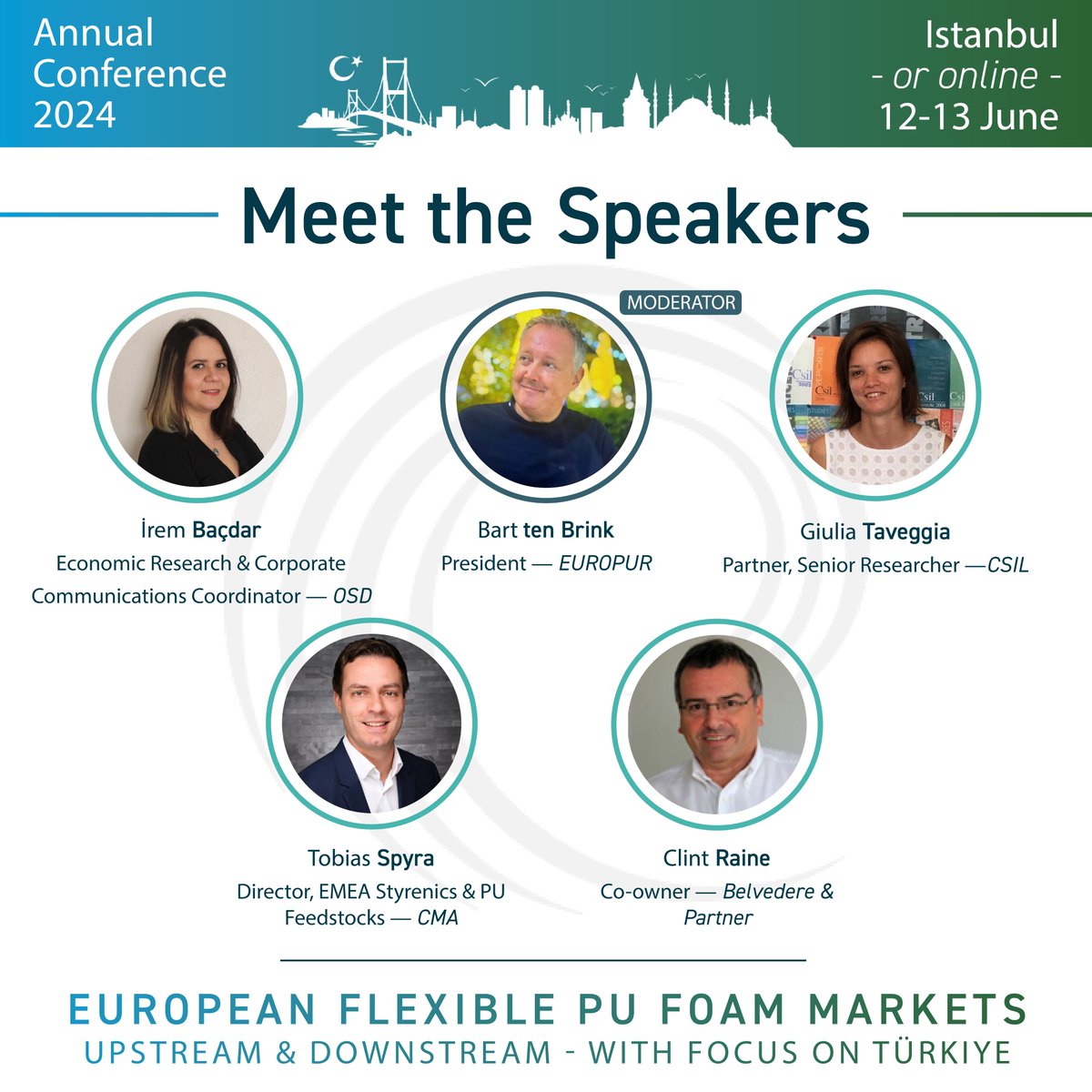 63 days to go to our next Annual Conference! In the coming weeks we will highlight some of the speakers. Join us in Istanbul or online!

For more information click here 👉 bit.ly/3UES61X

Register here to follow the main sessions remotely 👉 bit.ly/3vJT7f4