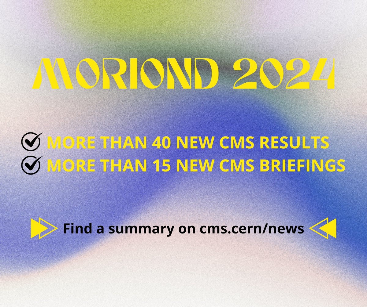 Aaaand it’s a wrap! 🎉 If you’ve been following us through these last two weeks, you will have seen some of the incredible physics presented at the #Moriond conferences. 📍 Check out CMS’ full summary page for all the latest results and briefings: cms.cern/news/cms-morio…