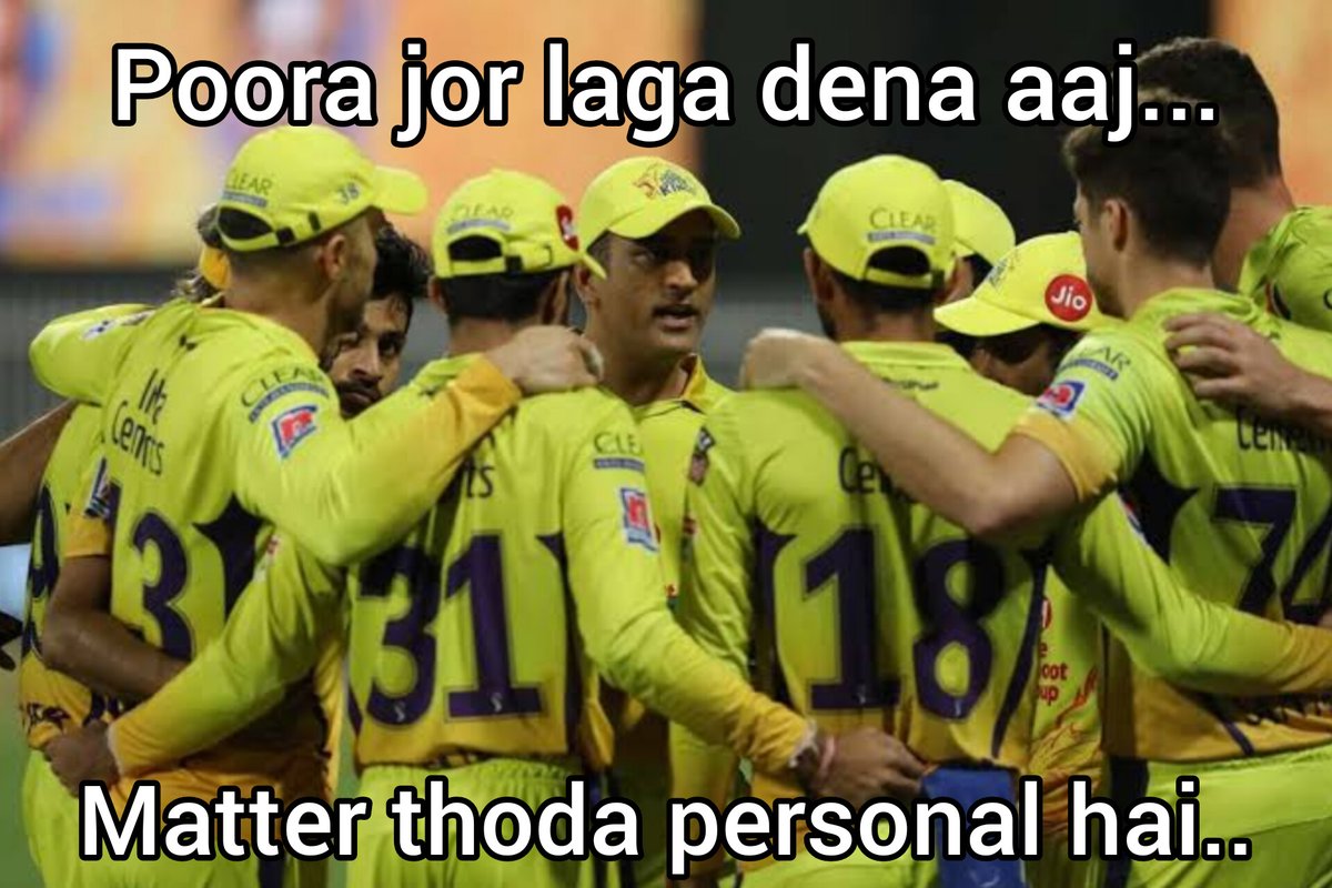 Dhoni' s message to team #KKRvCSK