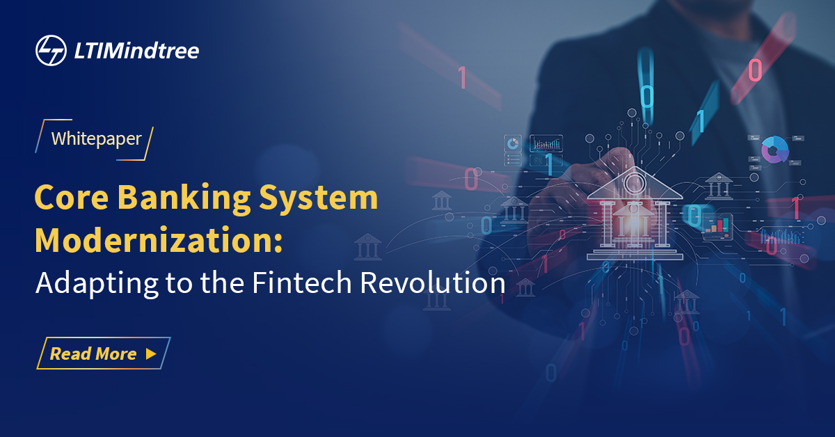 LTIMindtreeOFCL's tweet image. Dive into banking&apos;s future! Part 1 of our whitepaper series unveils how AI &amp;amp; data analytics enhance customer experiences &amp;amp; improve efficiency. Shape the future of finance now! Read more: srkl.in/6015BN6yHx #FutureFasterTogether #BankingIndustry #CoreModernization #FinTech