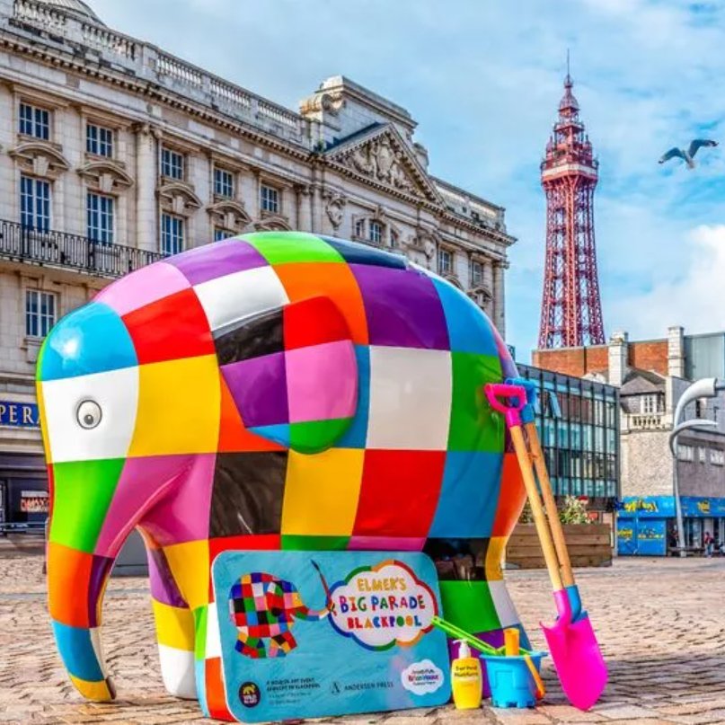 Blackpool’s biggest ever public art trail starts on Saturday 🐘🎨 Come over to Blackpool any time between 13 April and 9 June to enjoy Elmer's Big Parade and find more than 30 large Elmers, each lovingly painted and decorated by a brilliant artist! 🔗 bit.ly/elmerarttrail