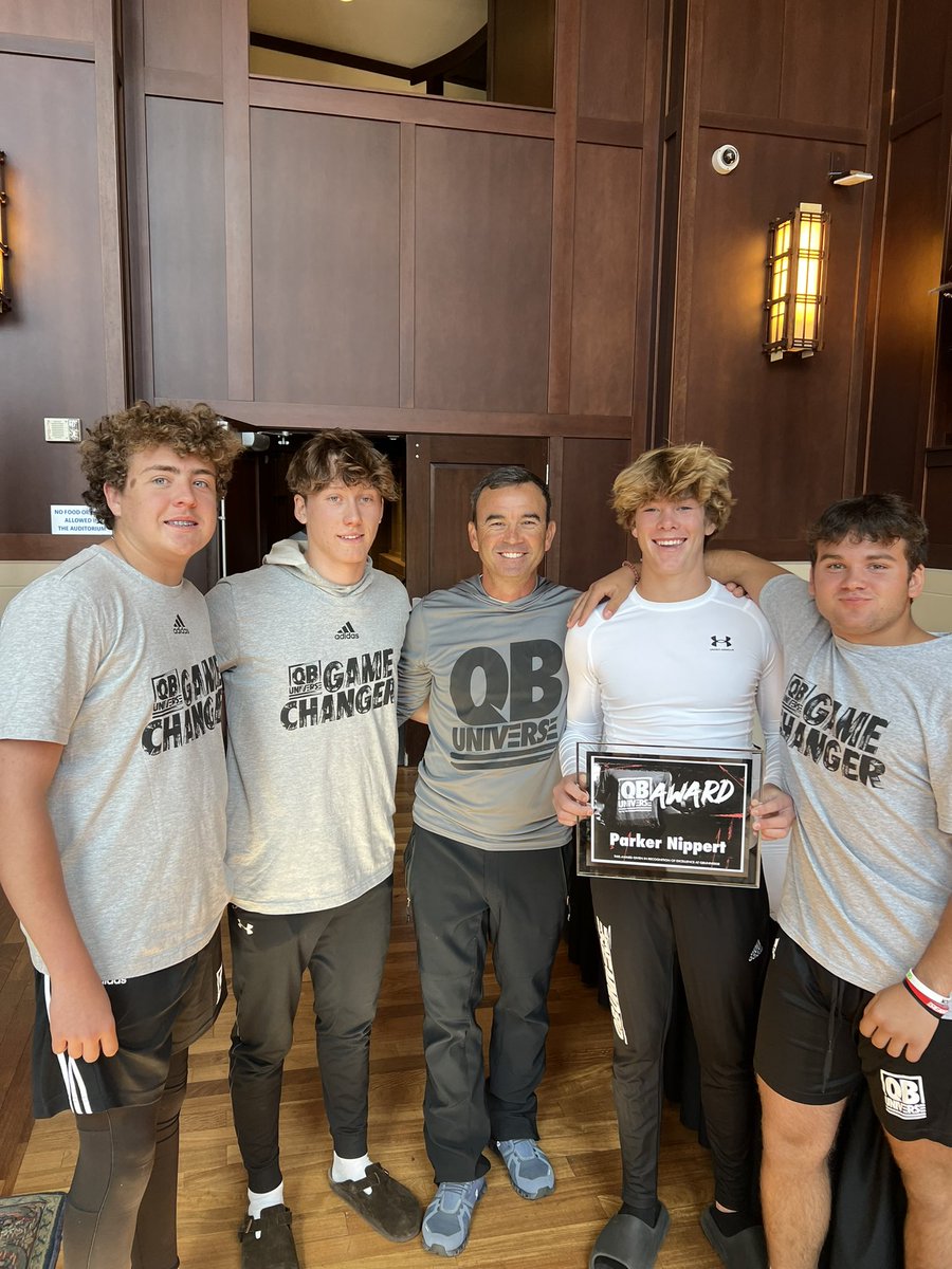 Great weekend Learning and competing @QBUniverseQBU Thanks coaches for being named top performers Day1 and awarded overall Top 3 HS QB @PhillipsQBA @joshrwoodham @RowleyQBs @coachDavidWhite @qbcoachmeeker @ChrisHixsonQB @BrodyWiseman @RamsRhsFootball @CoachSmithers33