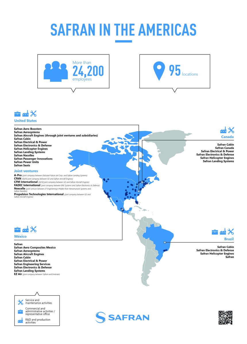 [#Airshow✈️] MRO Americas opens its doors in Chicago (United States)! 🇺🇸 📍 From April 9th to 11th, come meet Safran experts at our booth #3014. Did you know that the Group has more than 90 sites in the Americas? Discover the Group's full presence in the area. #MROAM