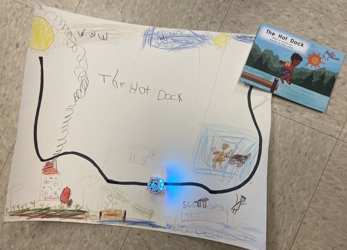 Grade 1 Rossiter at FLB is ready for Show and Share. They will be retelling stories to their families using story maps that they drew. Their @Ozobot will move through their story map as they do their retell!