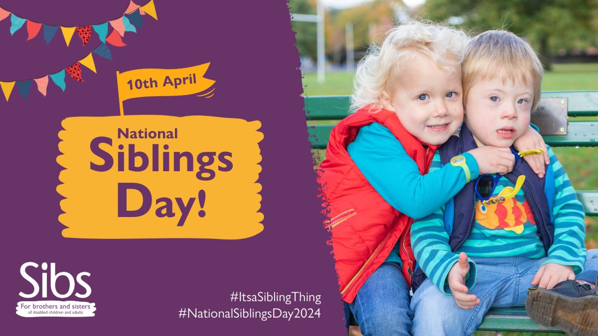 Download our activity pack for young siblings (of all ages) and enjoy drawing, writing, colouring and more! #NationalSiblingsDay2024 #Itsasiblingthing sibs.org.uk/nsd/#nsd-young