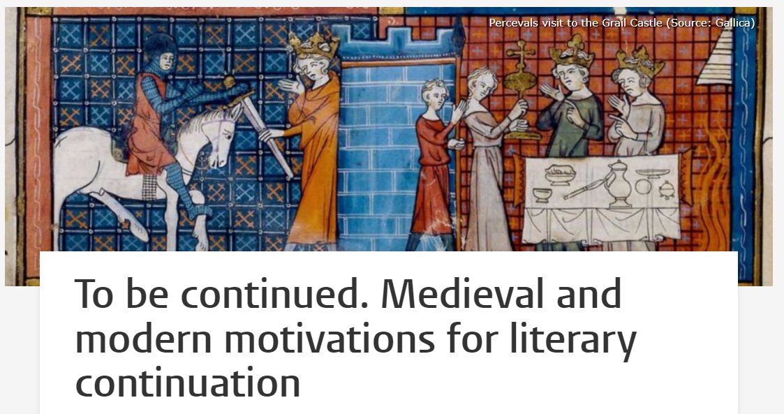 Medieval writers of romance loved to continue, rewrite and extend popular stories (something akin to our modern fascination with sequels, series and spinoffs). In a short blog I look at what may have motivated them to do so :) @LMedievalists leidenmedievalistsblog.nl/articles/to-be…