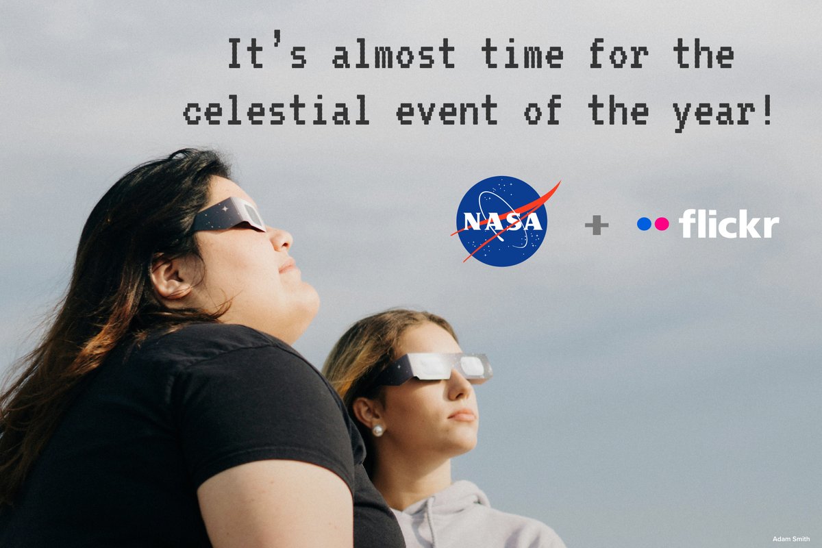 Today is a total solar eclipse! Celebrate with #Flickr and #NASA. Will you be in the path of totality with your camera? Use the hashtag #TotalEclipse2024 for a chance to have your photos featured on NASA’s official Flickr page! bit.ly/49nJe4H Photo ©️ Adam Smith