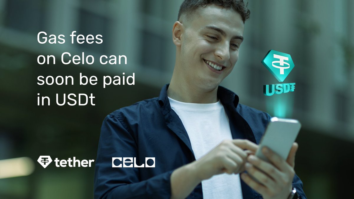 Gas fees on @Celo can soon be paid in USDt