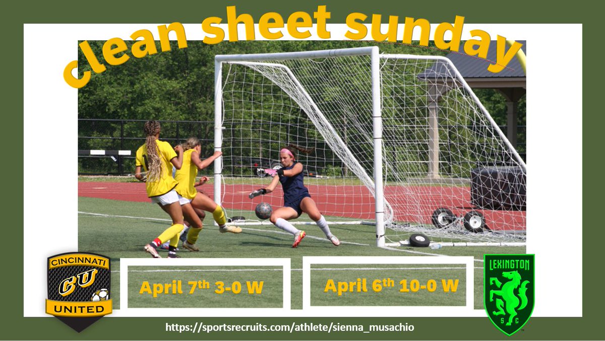 Nationals 09 Blue ECNL (@09nationalsblue) on Twitter photo 7th clean sheet of the year for our keeper <a href="/siennamusachio/">Sienna Musachio</a> #cleansheet
<a href="/USYouthSoccer/">US Youth Soccer</a> <a href="/TopDrawerSoccer/">TopDrawerSoccer</a>
<a href="/ImCollegeSoccer/">College Soccer Truth ™</a> 7th clean sheet of the year for our keeper <a href="/siennamusachio/">Sienna Musachio</a> #cleansheet
<a href="/USYouthSoccer/">US Youth Soccer</a> <a href="/TopDrawerSoccer/">TopDrawerSoccer</a>
<a href="/ImCollegeSoccer/">College Soccer Truth ™</a>