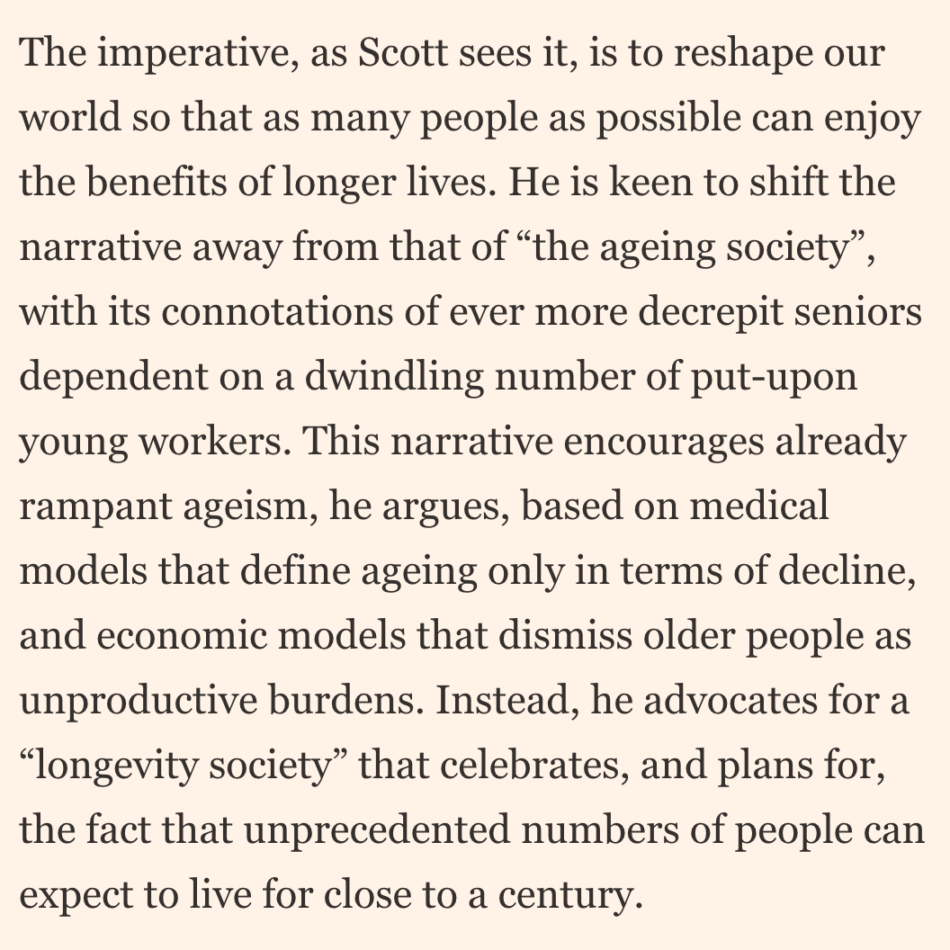 'The Longevity Imperative' guides us towards an energetic aging society where people have active extended years with more education, flexible careers and more time with loved ones. #AgingWithPurpose #Longevity @FT ft.com/content/954808…