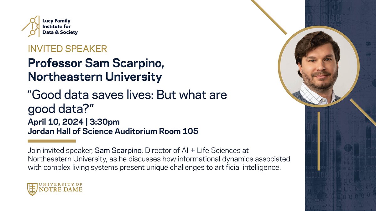 Data alone can’t solve our problems! This week, @svscarpino from Northeastern University will explore how the SARS-CoV-2 pandemic highlighted equity, privacy, and sovereignty issues. Learn why #GoodData is necessary and how it saves lives. RSVP here: bit.ly/4cIjYcd