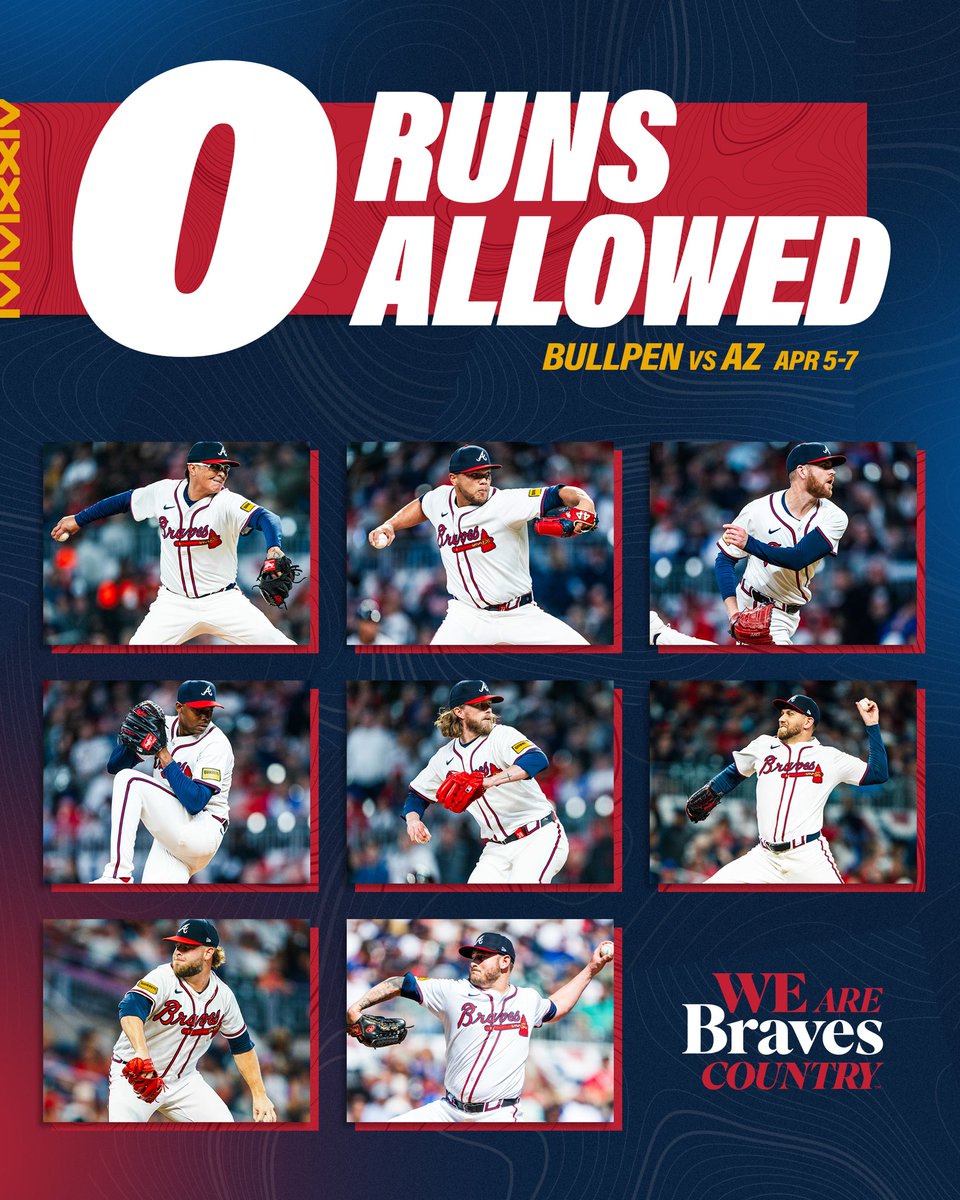 The bullpen was clean 🔥

#BravesCountry