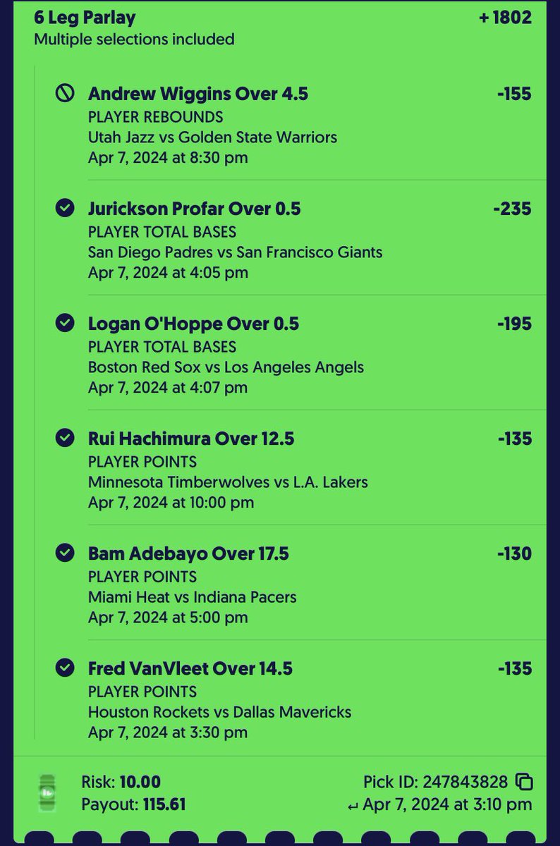 richboylijah's tweet photo. Secured some Elite value last night using https://t.co/9ZQFa1HFjB ✅✅✅ @Furnacepicks https://t.co/yddIlpEJbB