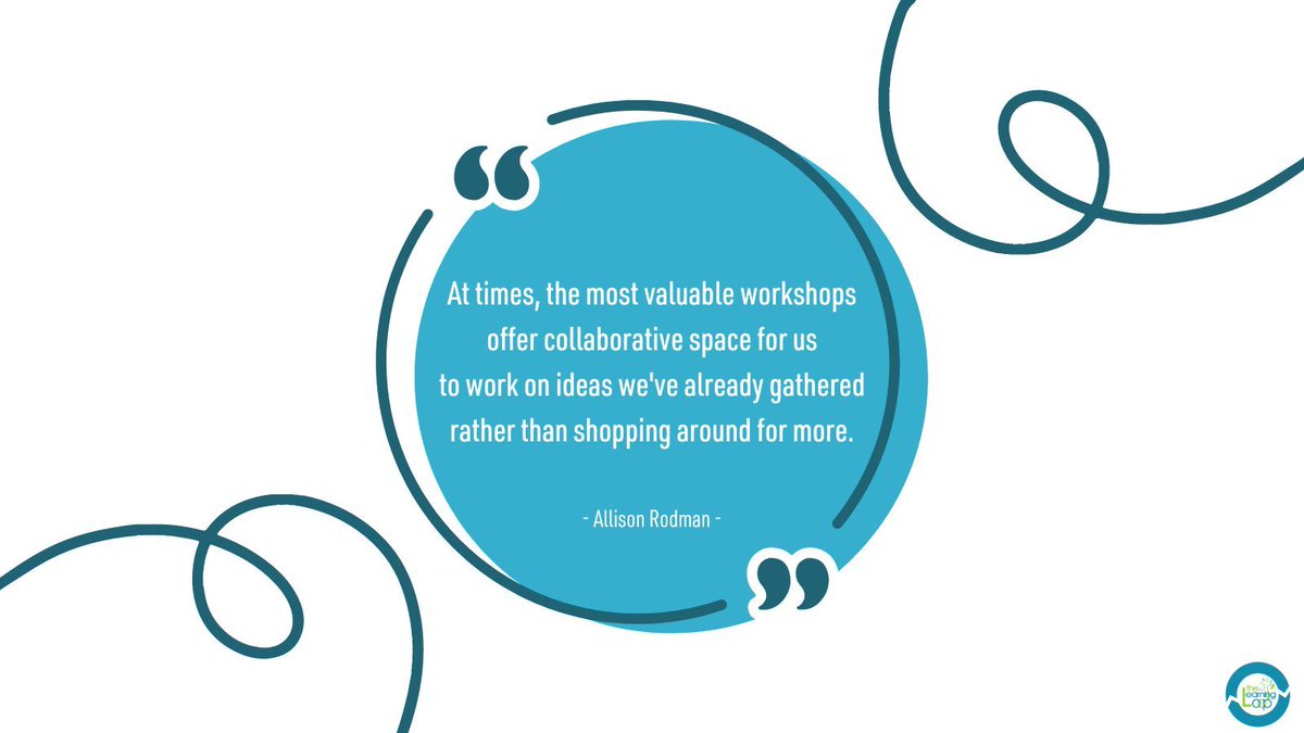 💡 What do the most effective collaborative spaces for educators look like? 

#LearningLesson #professionallearning #personalizedPL #PD #professionaldevelopment #StillLearning #capacitybuilding #wholeeducator