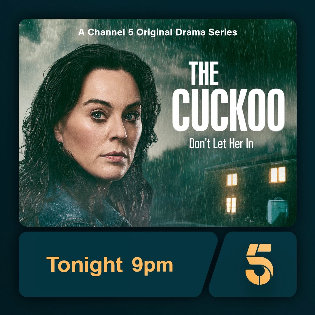 Don’t let her in… This is your reminder to tune in to our brand-new psychological thriller tonight! Don’t miss @halfpennyjill, Lee Ingleby, Claire Goose and Freya Hannah-Mills in the chilling tale of The Cuckoo. Starting tonight at 9pm on @channel5_tv.