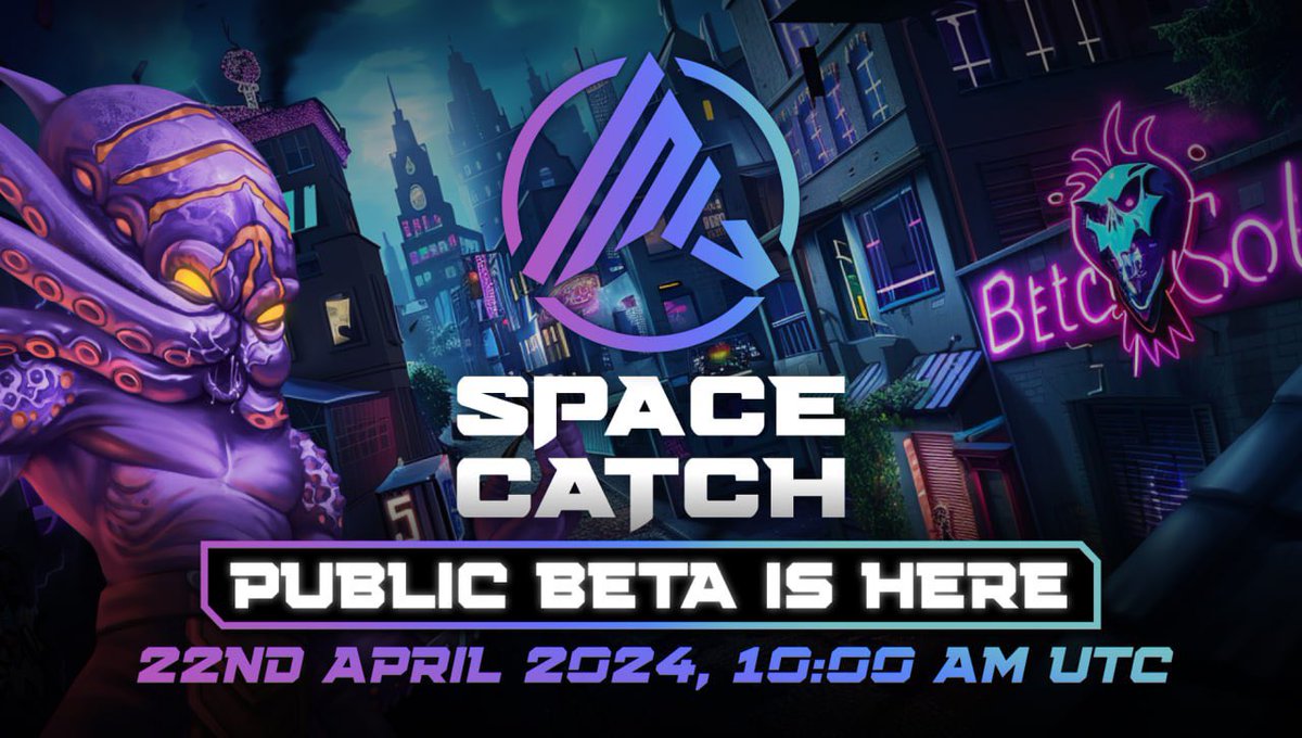 #Catchers, 𝗕𝗘𝗧𝗔 𝗜𝗦 𝗛𝗘𝗥𝗘 🦾🕹!

As revealed in our Live AMA, the #SpaceCatch BETA version launch date is set! Mark your calendars for 22nd April 2024 📆, 10:00 AM UTC. 

Prepare for the most revolutionary GameFi project the world has ever seen 🎮📲!

#SpaceCatchBeta…