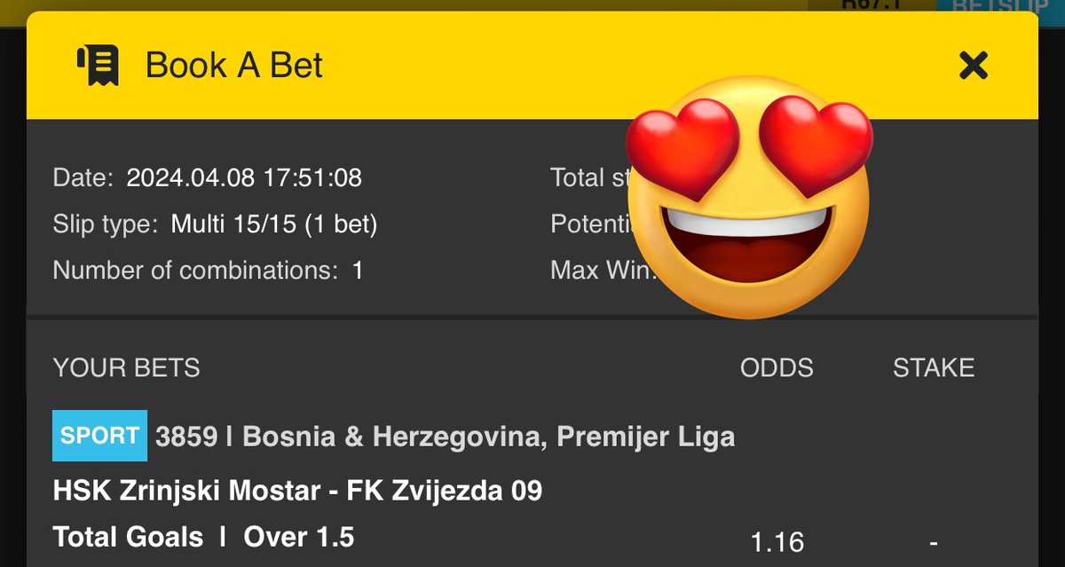 ⚽️ 15.58 odds on @Easybet_SA , starts at 18:00

Copy betslip 👉:  easybet.co.za/share-a-bet/30…

🌎 BetSlip Code 👉 : 306387

🌎 Promo Code 👉 : BEAUTY50 

🌎 Register 👉 : ebpartners.click/o/IO18it

#YellowArmy 🐝🐝🐝 #YellowNation
#EasyBetSA 🏀🏀🏀 #NBA        ⚽️⚽️⚽️