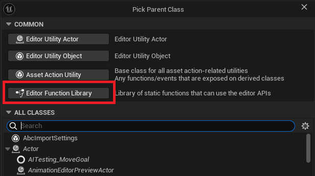 Finally, you can now create an Editor Function Library in Unreal Engine 5.4. This feature was probably added after your PR, @RyanDowlingSoka :) #UnrealEngine5 #UE5 #UnrealEngine