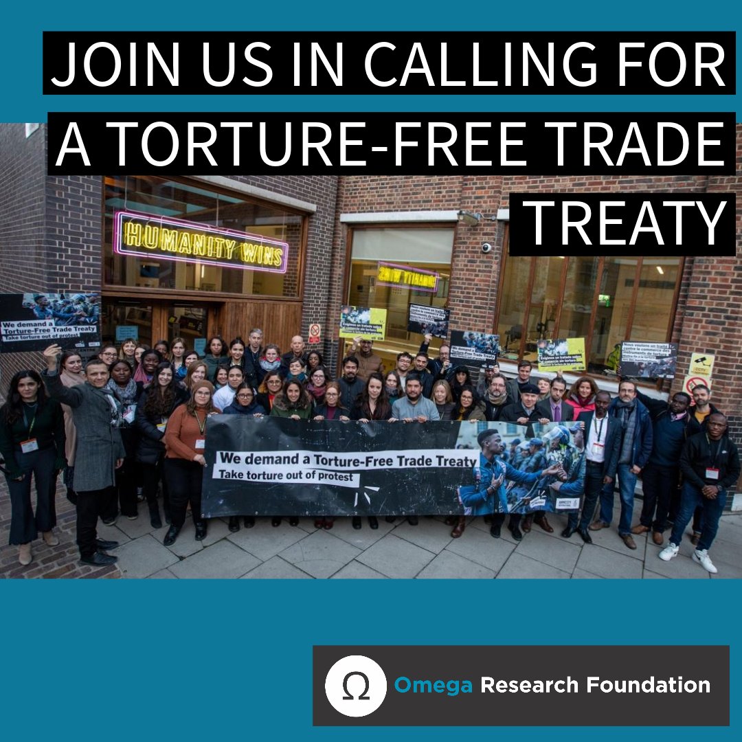 📢With civil society from around the world, we're calling for a #TortureFreeTrade Treaty. 🌟We greatly appreciate the support of the Special Rapporteur in raising awareness of the need to end the trade in tools of torture. ➡️Sign @amnesty's petition: amnesty.org/en/petition/ta…
