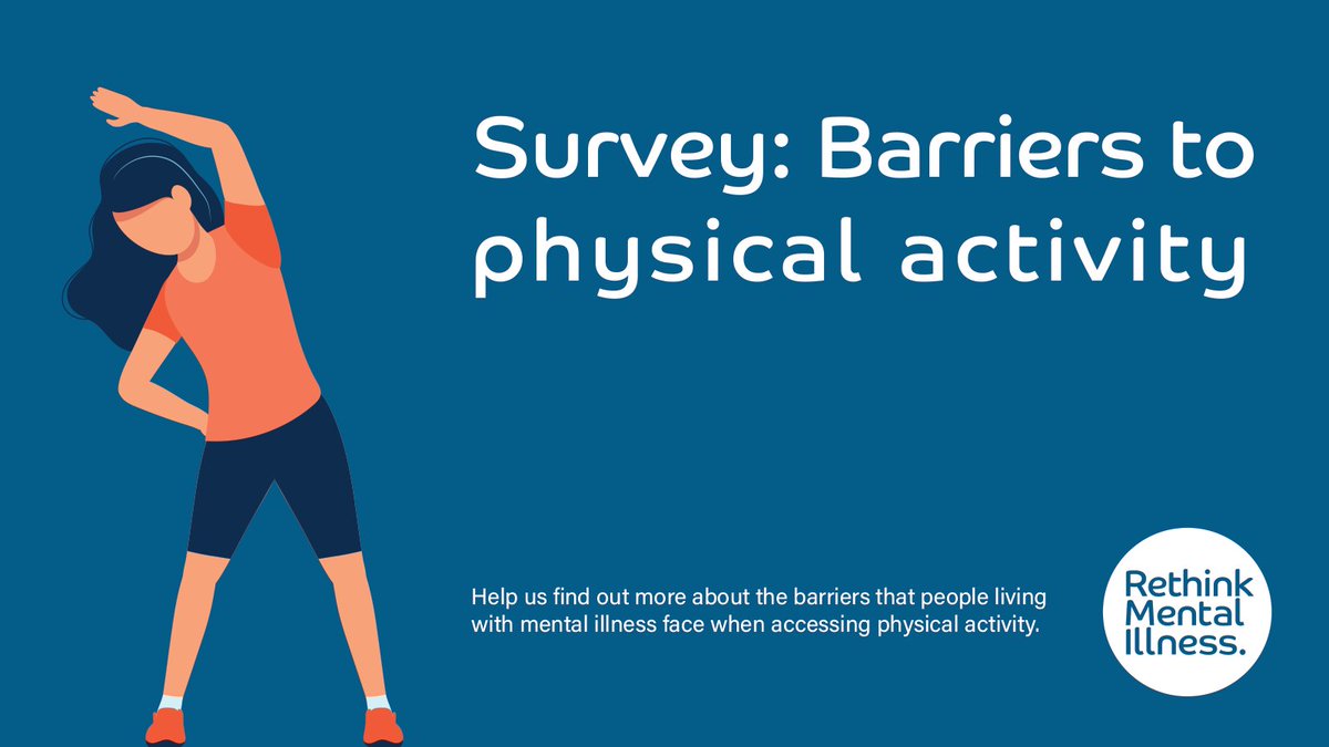 💬 People living with mental illness should not have to face additional barriers when accessing physical activity. We're keen to find out more about those barriers so we can work to address them. Take our survey here 👉 bit.ly/rmiPAsur