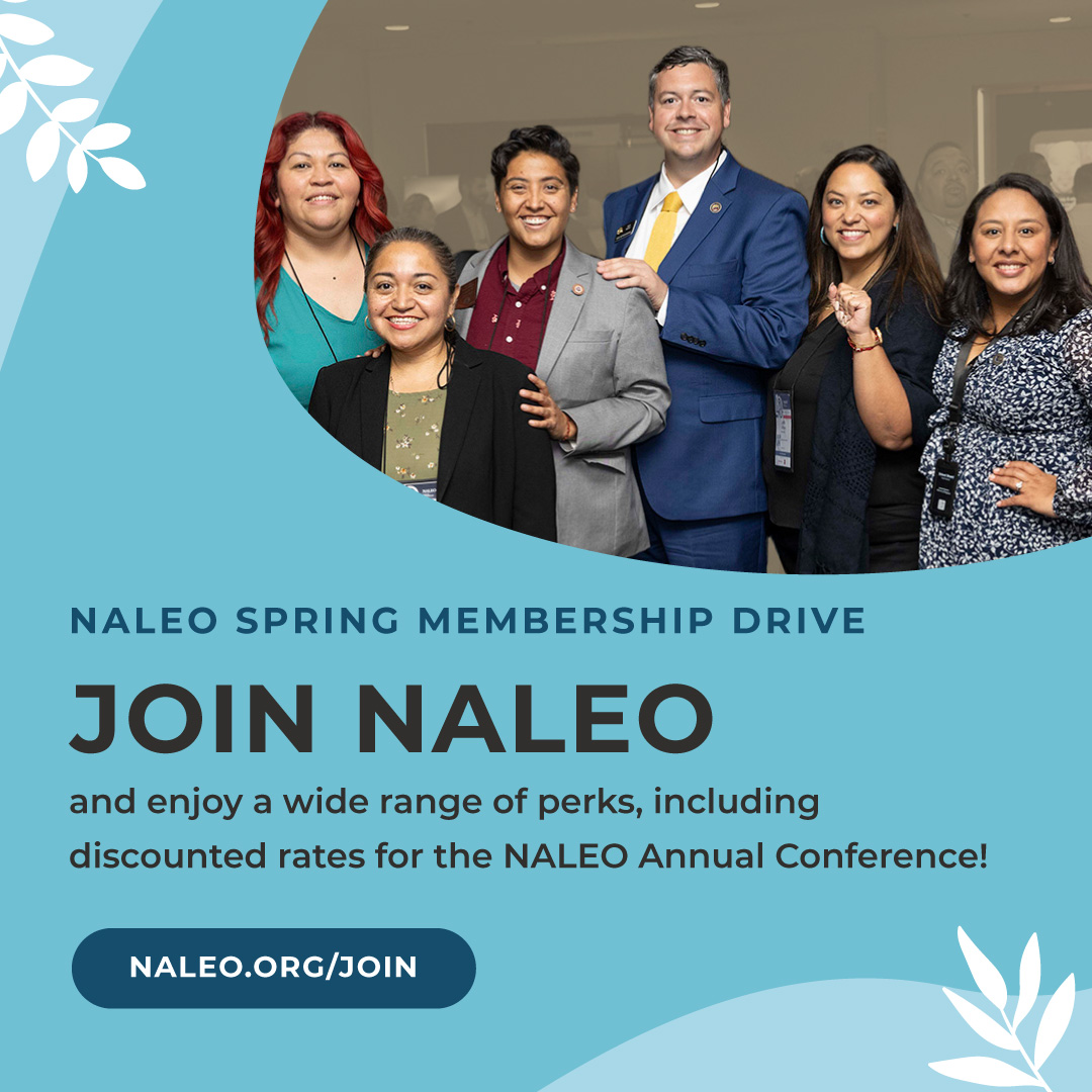 Today we’re kicking off the NALEO Spring Membership Drive!🌸 Spring is the perfect time for new opportunities. Join the largest network of Latino leaders in the country & take advantage of exclusive perks, like member-only rates for #NALEOLasVegas. Visit naleo.org/join