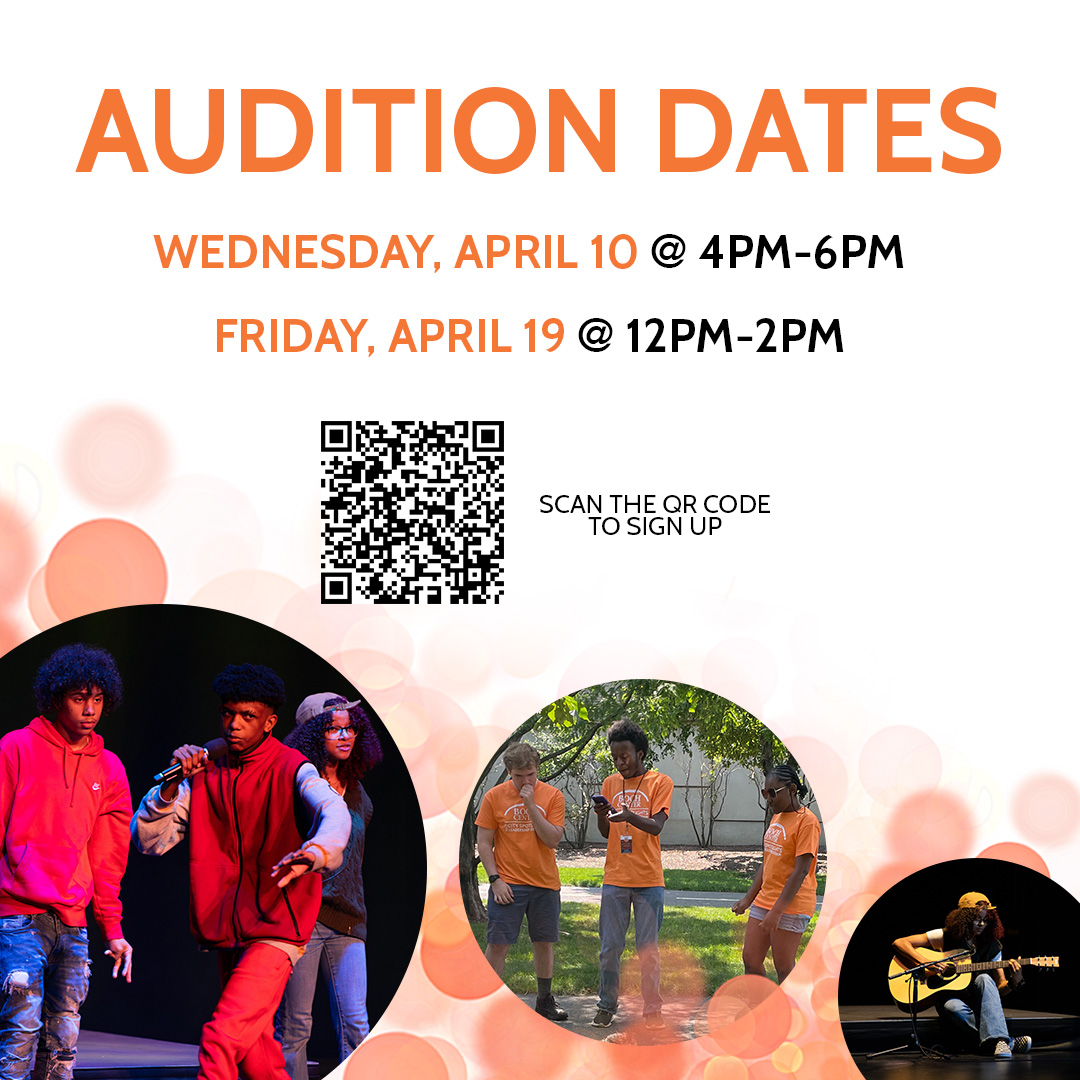 Our Education Department is holding auditions for the 2024 City Spotlights Teen Leadership Program! This award-winning summer program offers teens a paid opportunity in the arts & equips them with skills to succeed as community leaders. More info here 👉 bit.ly/3vJQUQX