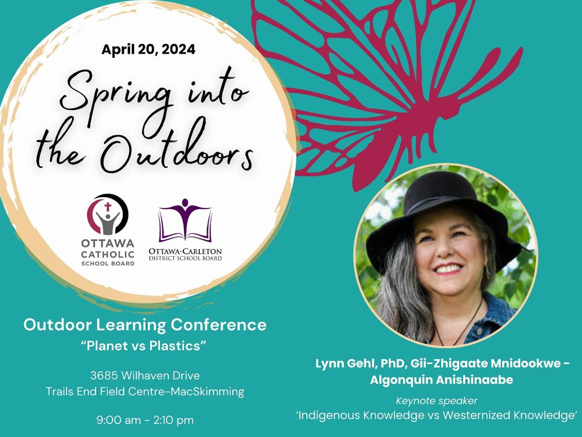The 'Spring into the Outdoors' Conference is on April 20th! The conference website (bit.ly/4arCTXh) has session descriptions and links to register! @MrsHarcoff and I are presenting, would love to see you there! @OttCatholicSB @ocsbEco @StPhilipOCSB #ocsbOutdoors